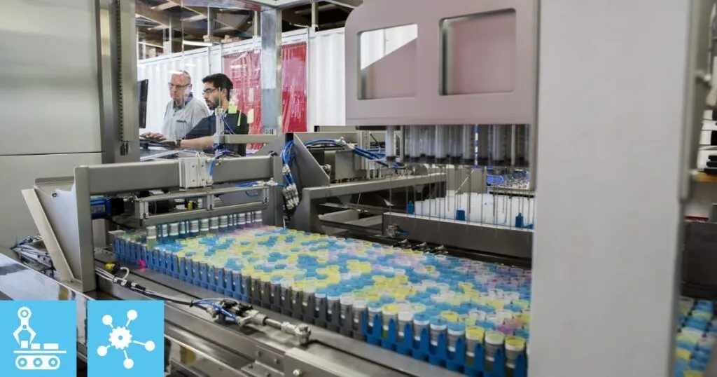 SSR Sampling Robot being operated by technicians